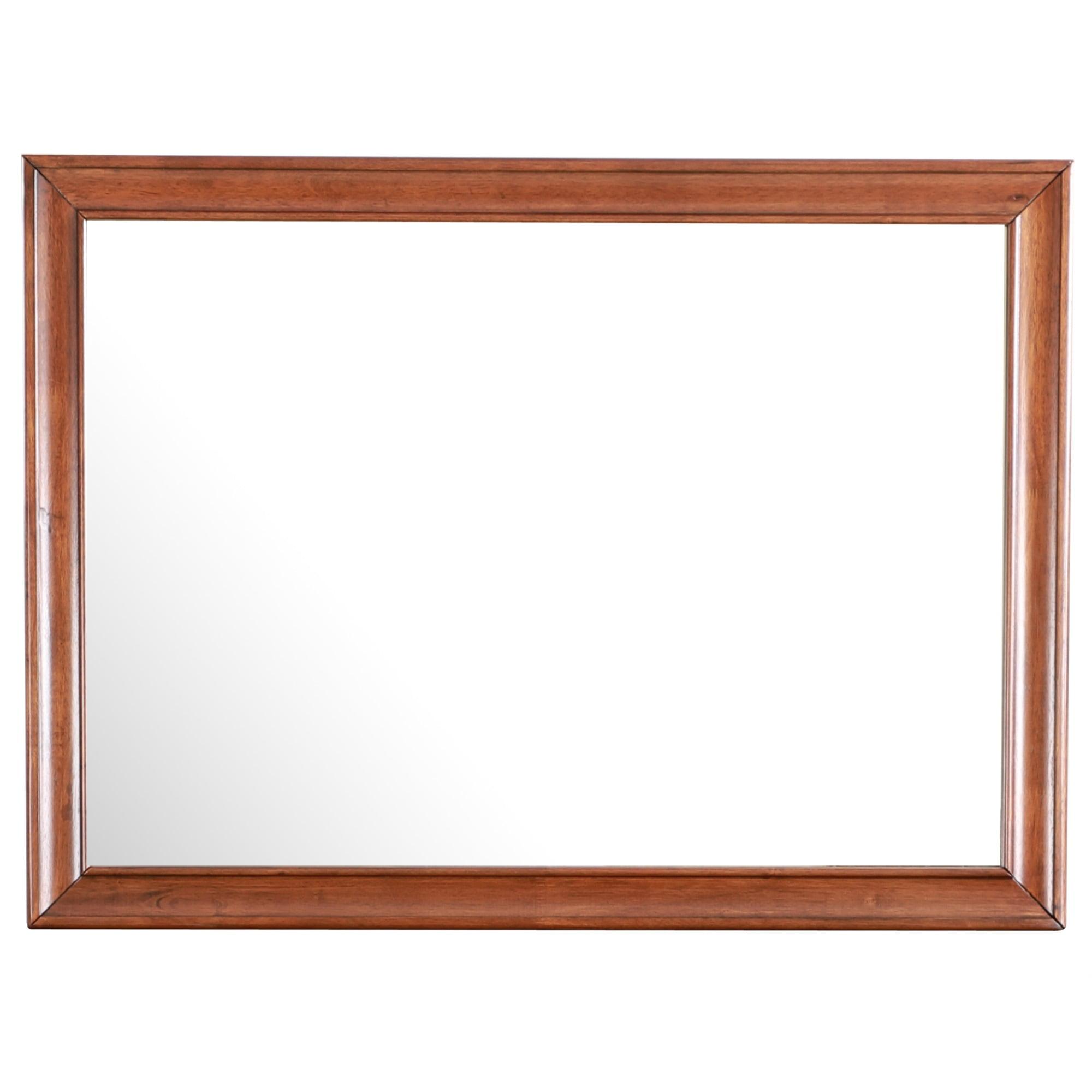 LaVita 45" x 33" Oak Framed Rectangular Dresser Mirror