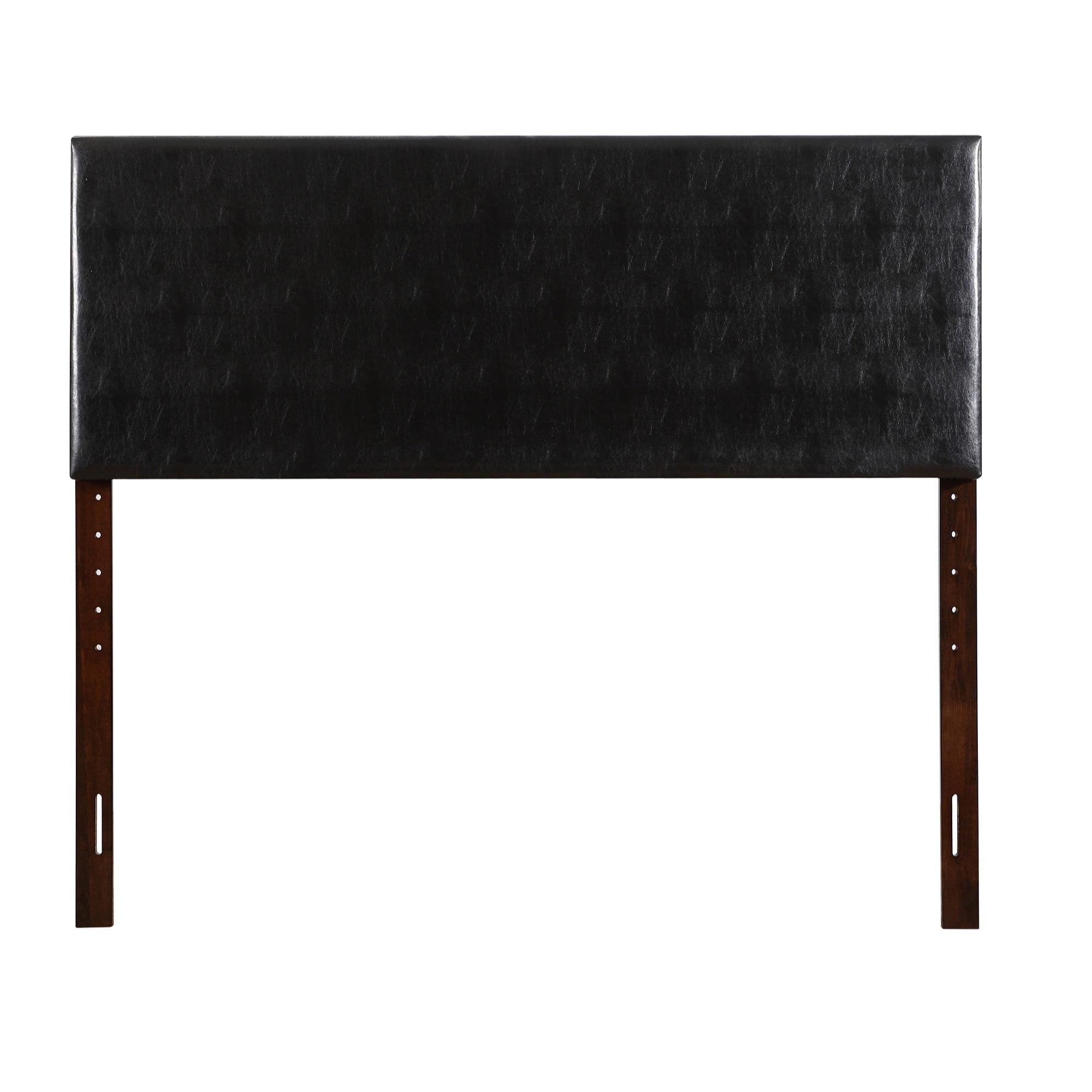 Nova Black Faux Leather Full Adjustable Headboard