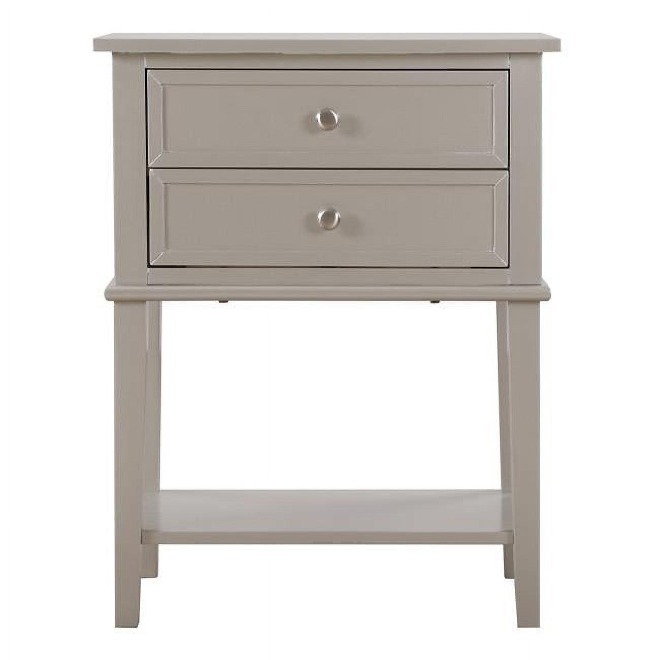 Passion Furniture Newton 2-Drawer Nightstand (28 in. H x 22 in. W x 16 in. D)