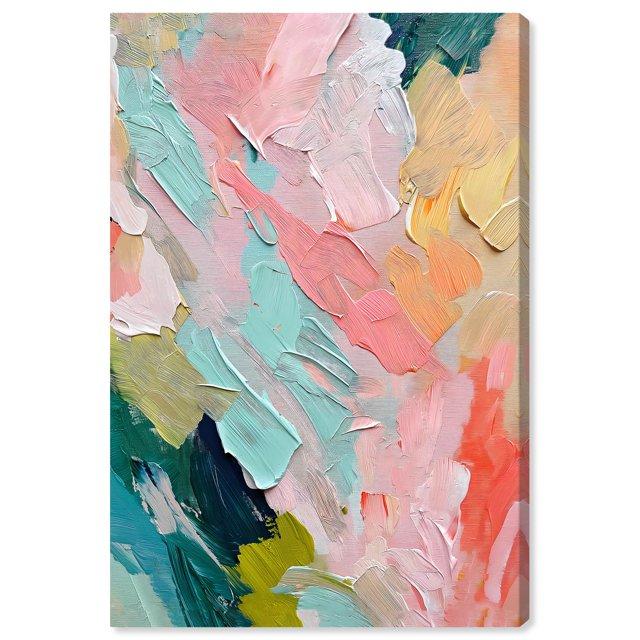 Art Remedy Pastel Layers Canvas Pastel Wall Art by Art Remedy