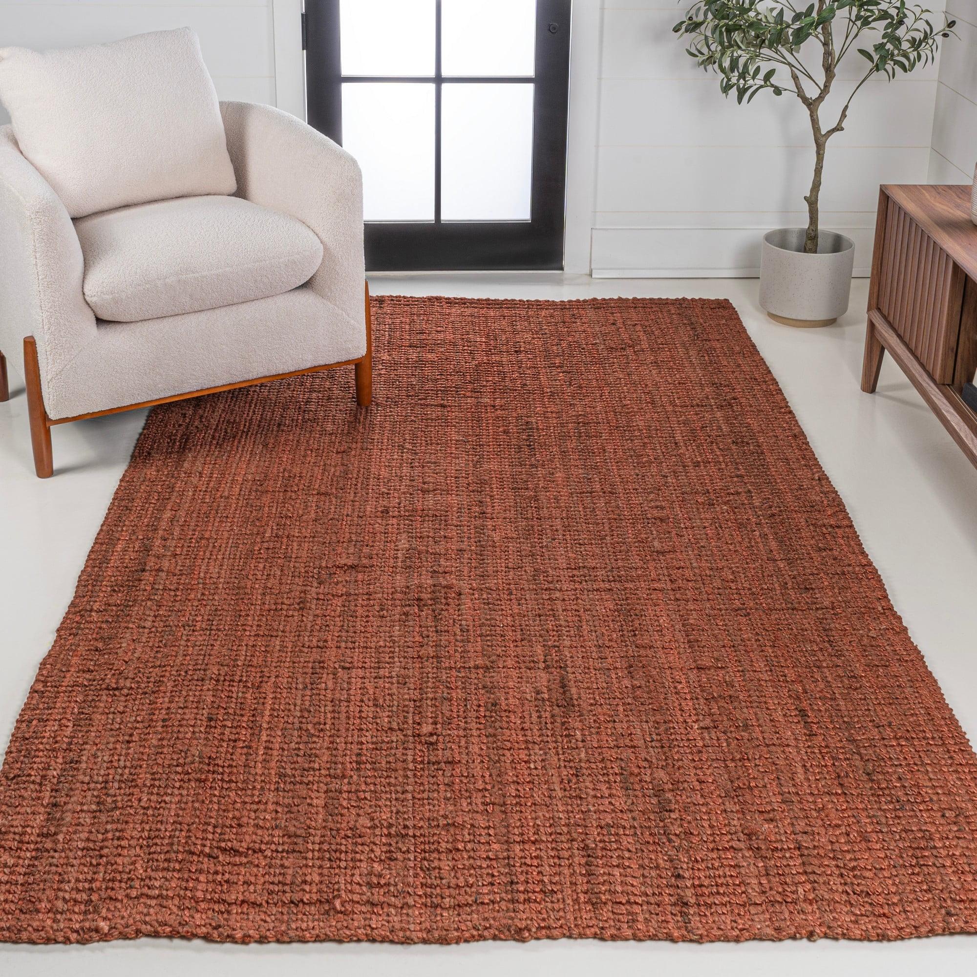 Pata Hand Woven Chunky Jute Indoor Area Rug - JONATHAN Y