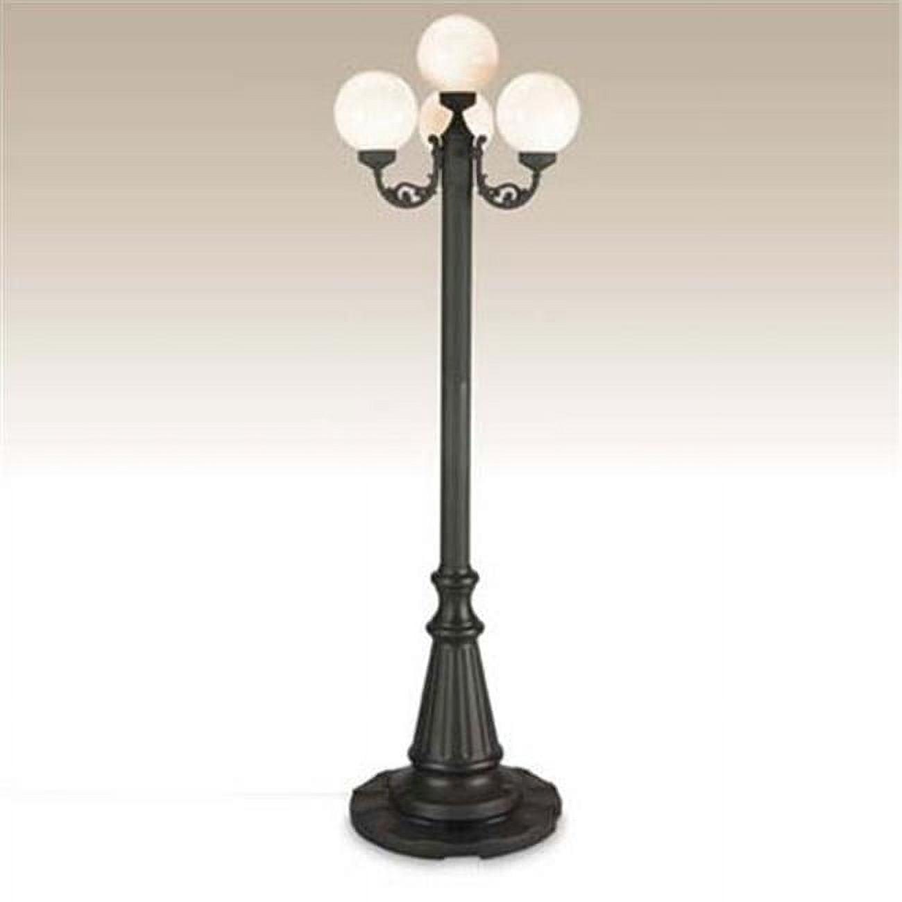 Renaissance Inspired 80" Globe Patio Lamp with Aluminum Base