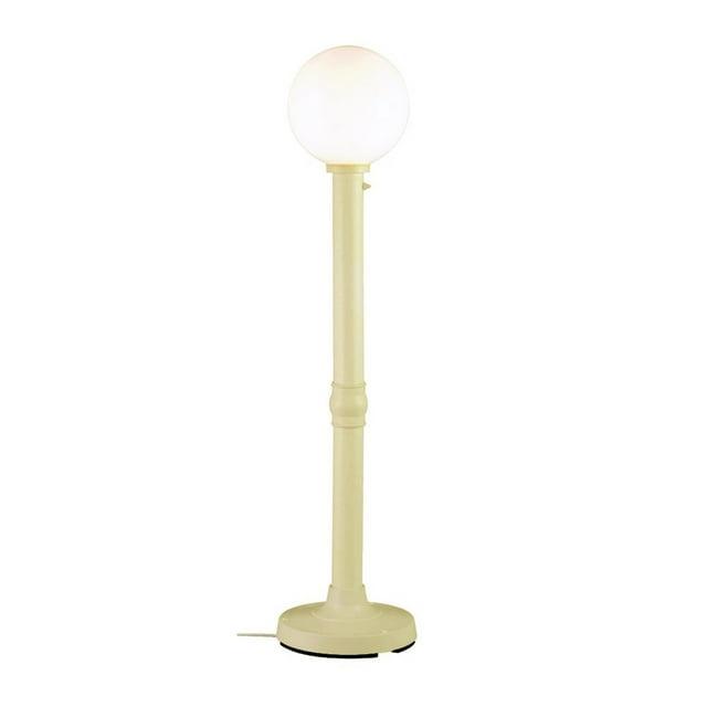 Patio Living Concepts Moonlite 64" Outdoor Floor Lamp with Bisque Tube Body & White Globe