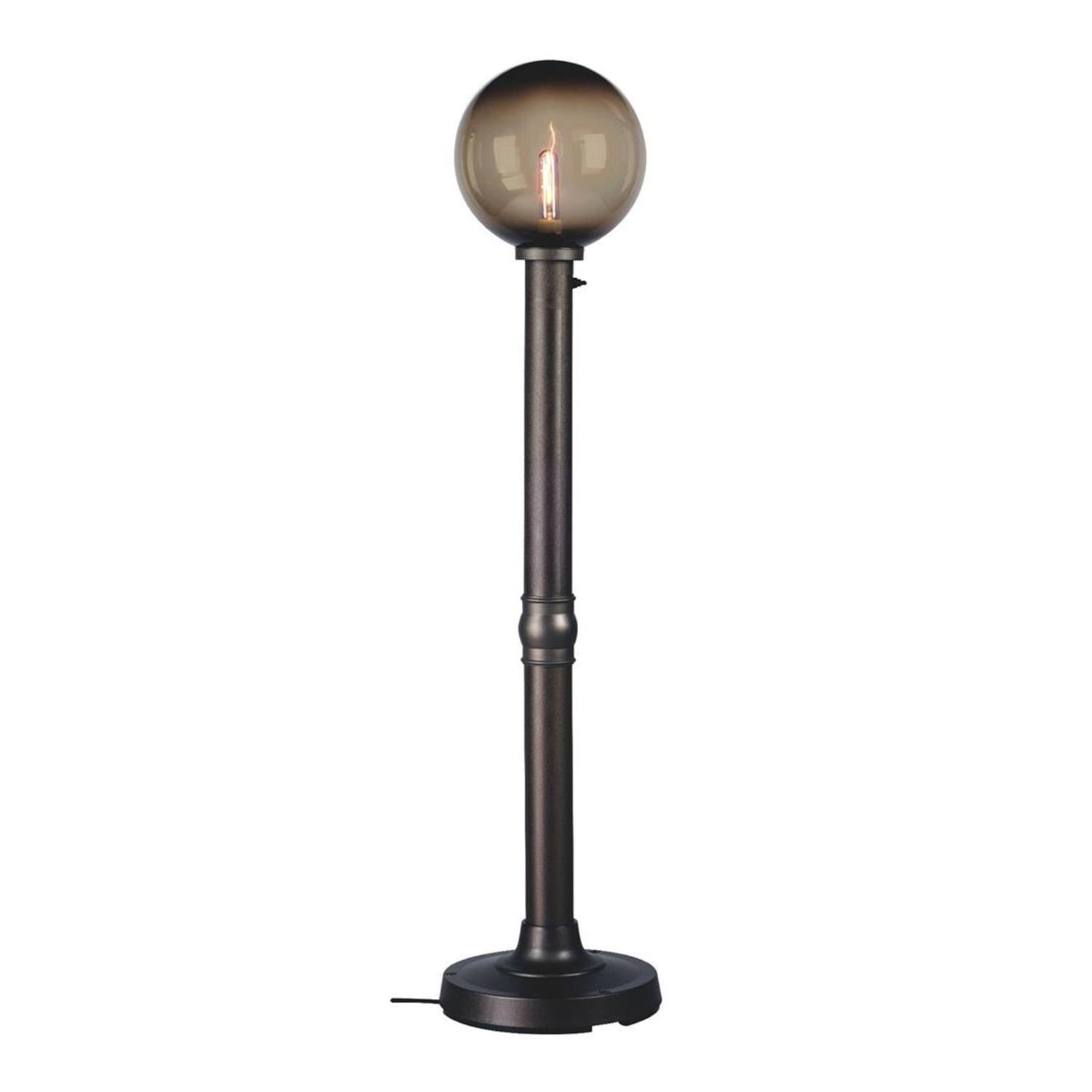 Patio Living Concepts Moonlite 64 Floor Lamp 09717 with 3 bronze tube body and bronze globe