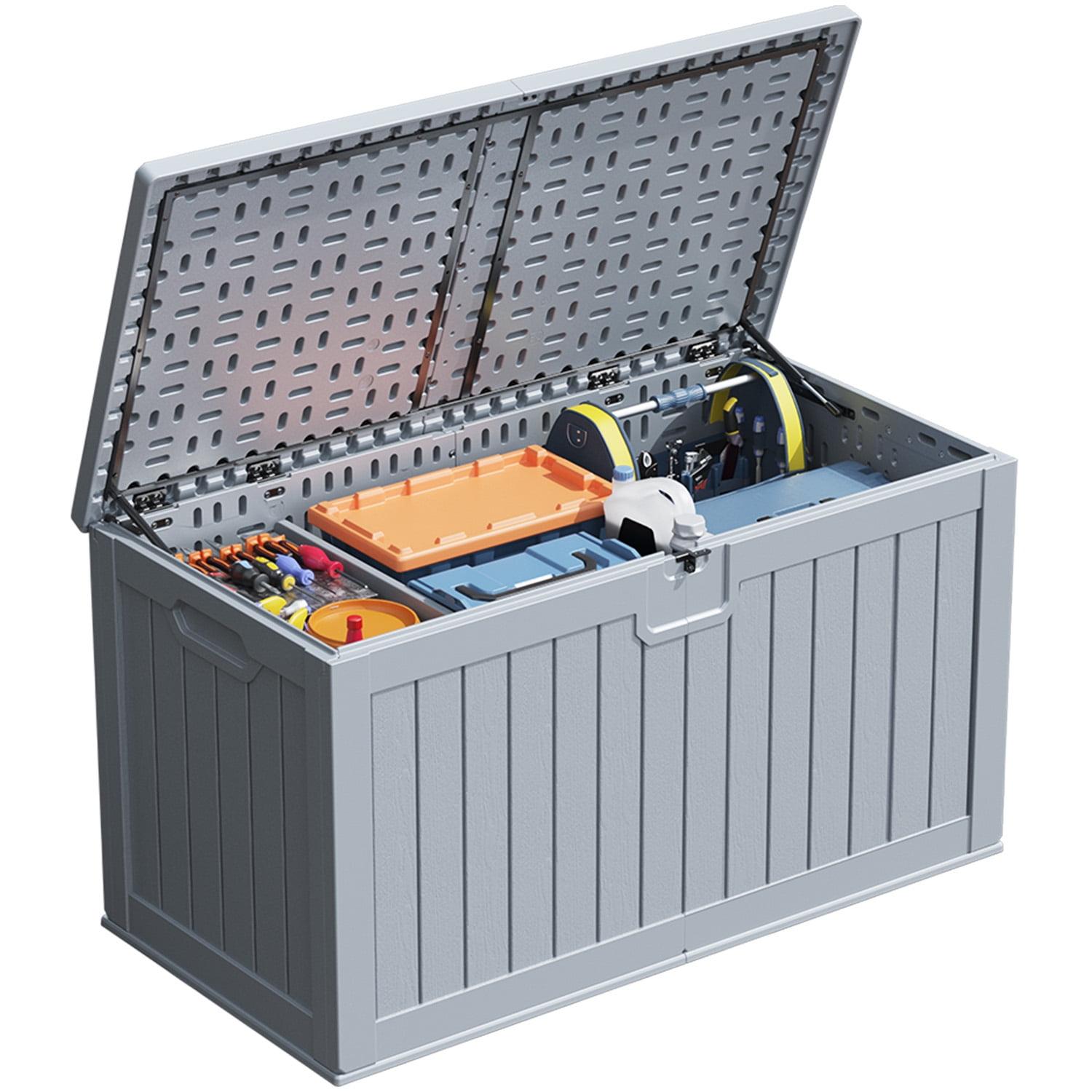 Patiowell 230 Gallons Water Resistant Resin Lockable Deck Box