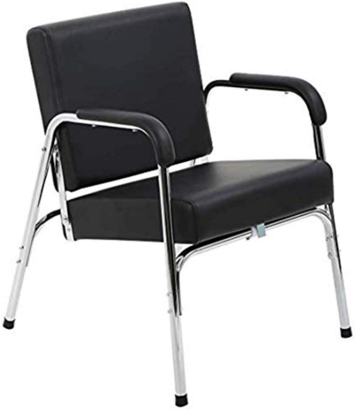 FDW New Modern Fashion Auto Recline Black Shampoo Chair Barber Spa Beauty Salon(Black)