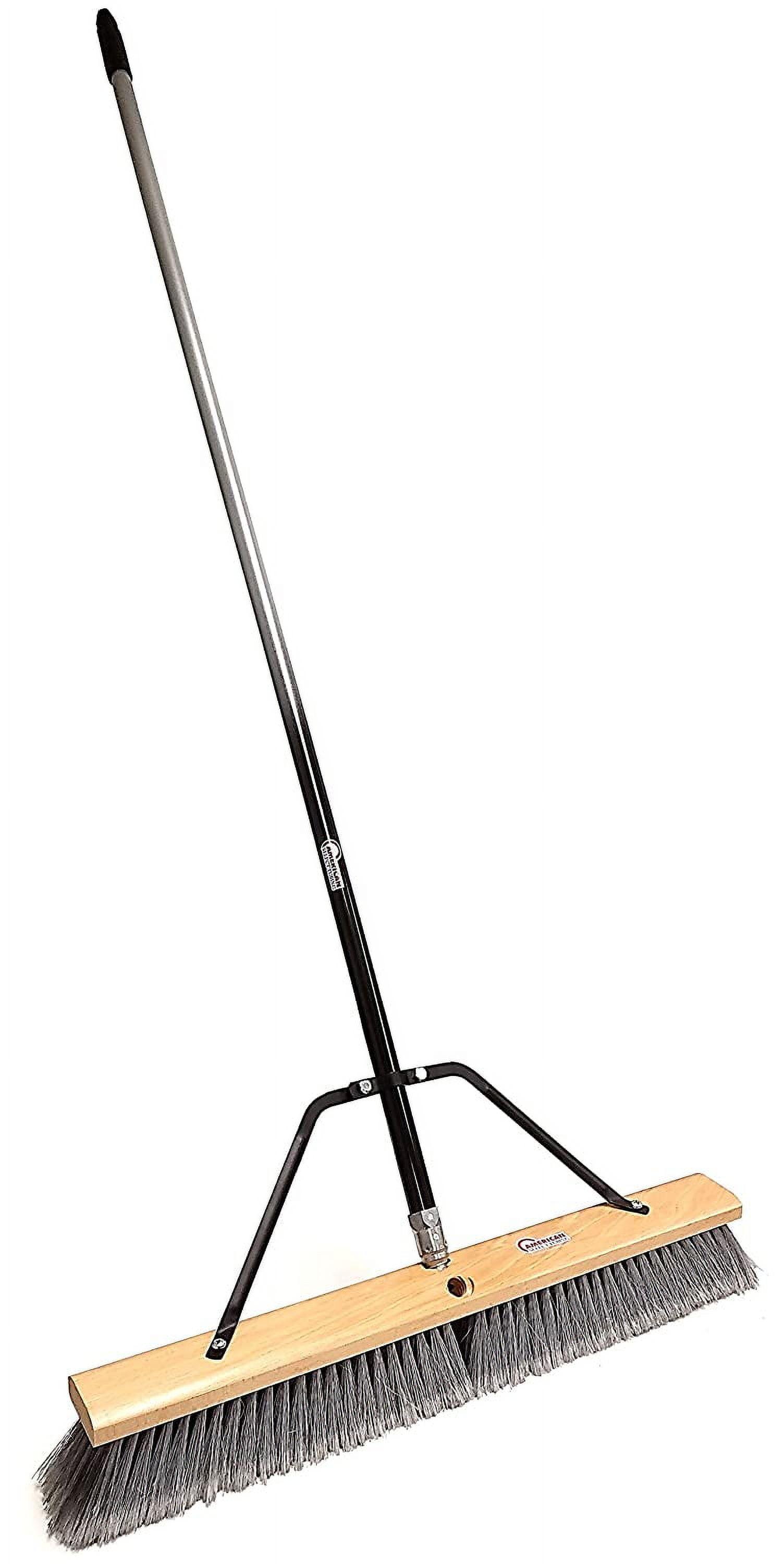 Pbma24004 Heavy Duty 24" Multi-Surface Push Broom with Silver/Black Handle