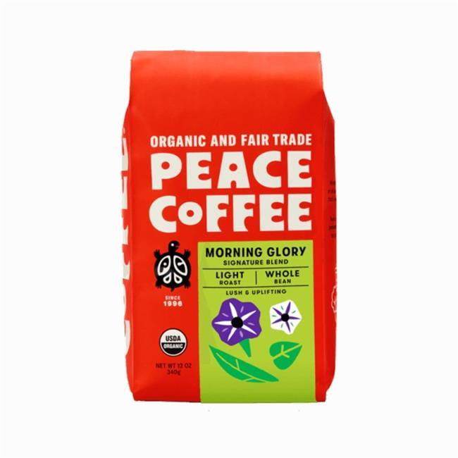 Peace Coffee Morning Glory Light Roast Whole Bean Coffee - 12oz