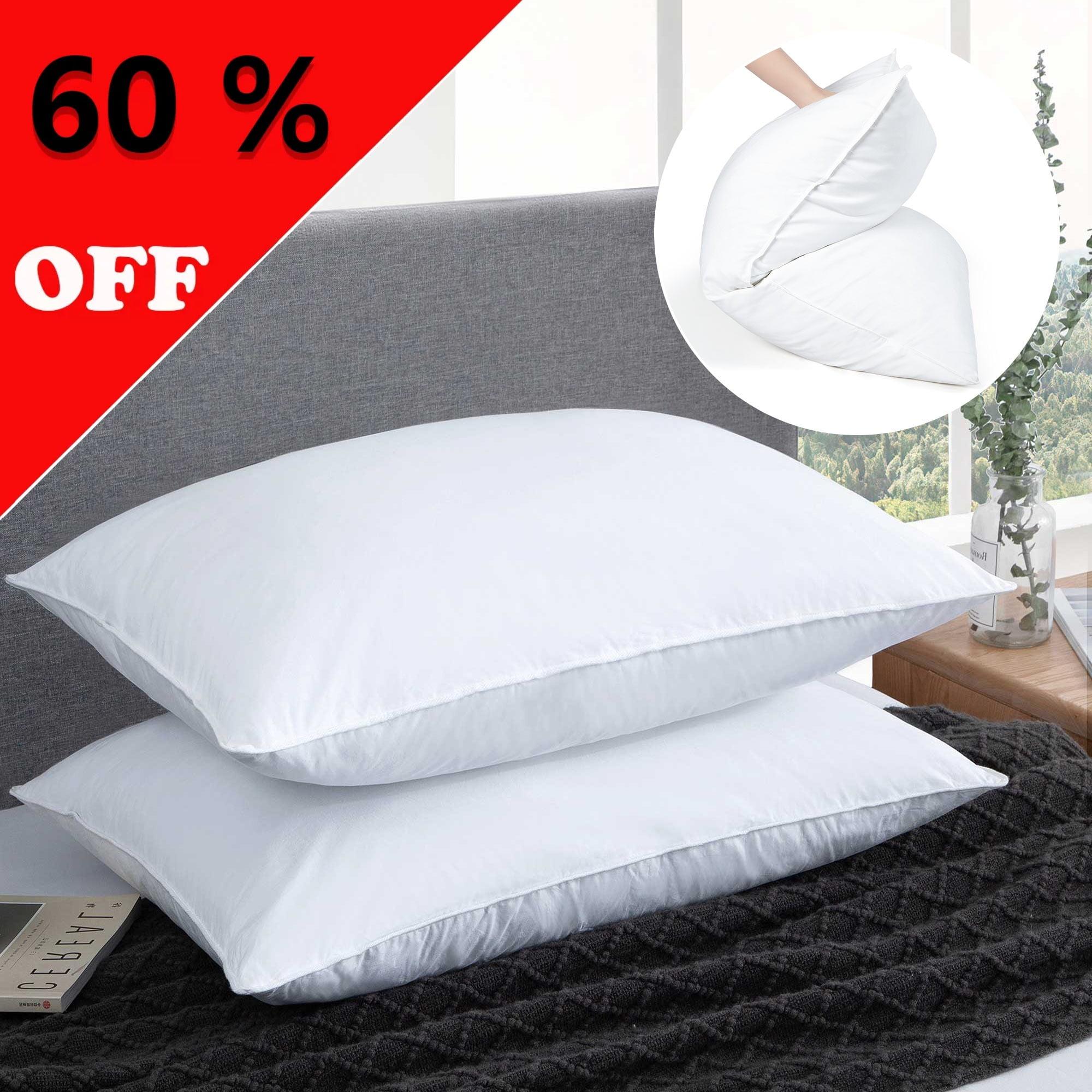 Peace Nest Gusseted Goose Down Feather Pillows Set of 2