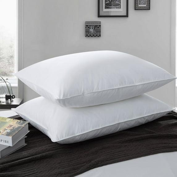 Peace Nest White Goose Feather and Down Pillow, Standard, Set of 2