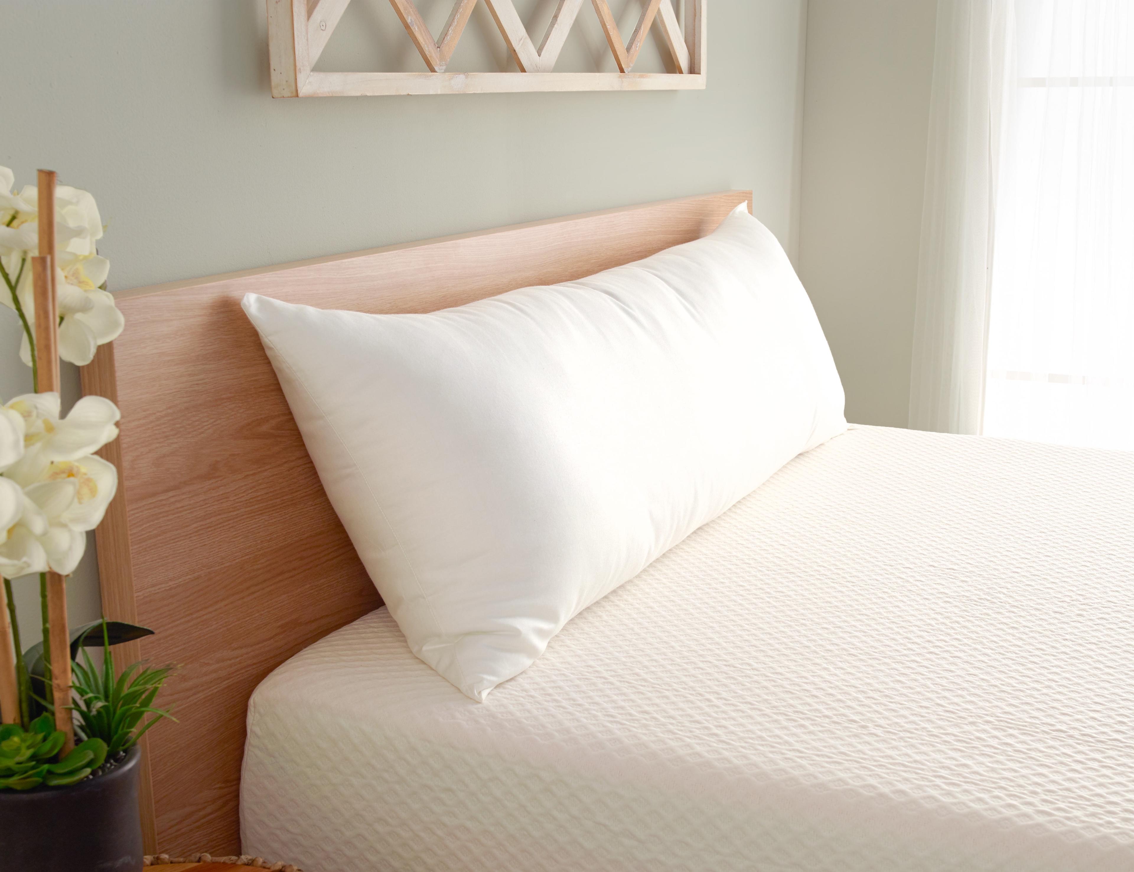 Peaceful Dreams White Cotton Down Alternative Body Pillow