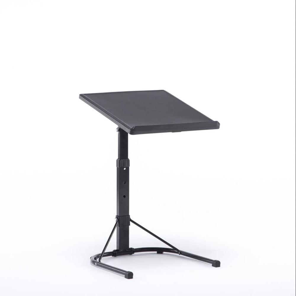 Peakform Adjustable Black Steel Folding Tray Table