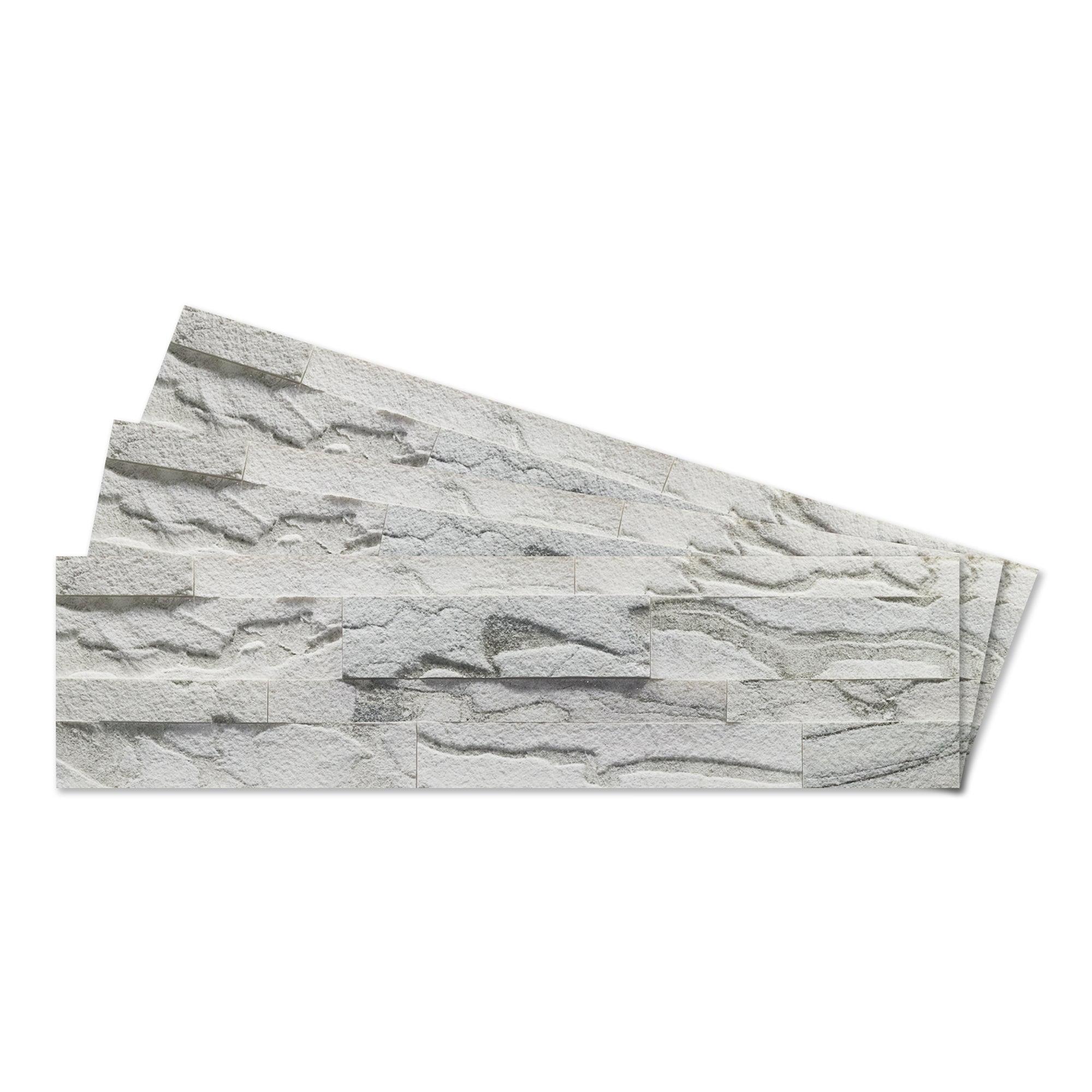 5.9'' W x 23.6'' L Natural Stone Peel and Stick Subway Tile