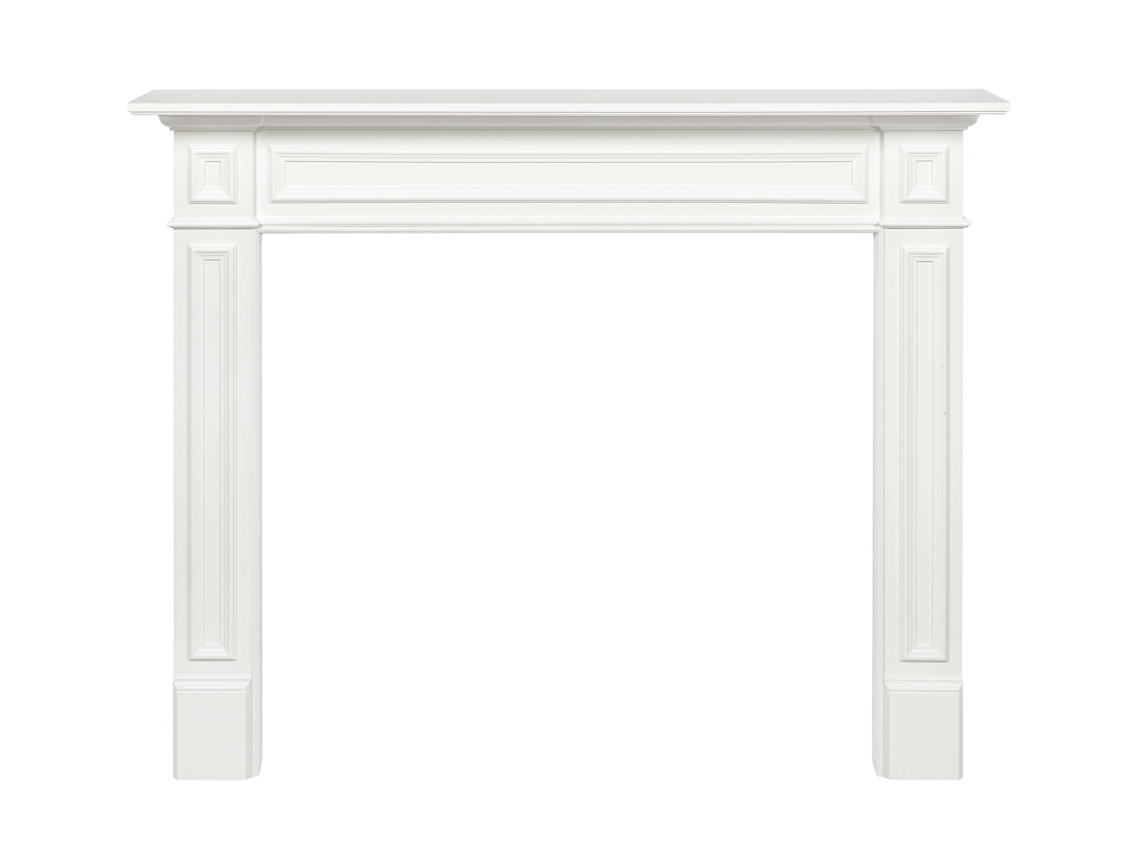 Classic White 48" MDF Fireplace Mantel Surround by Pearl