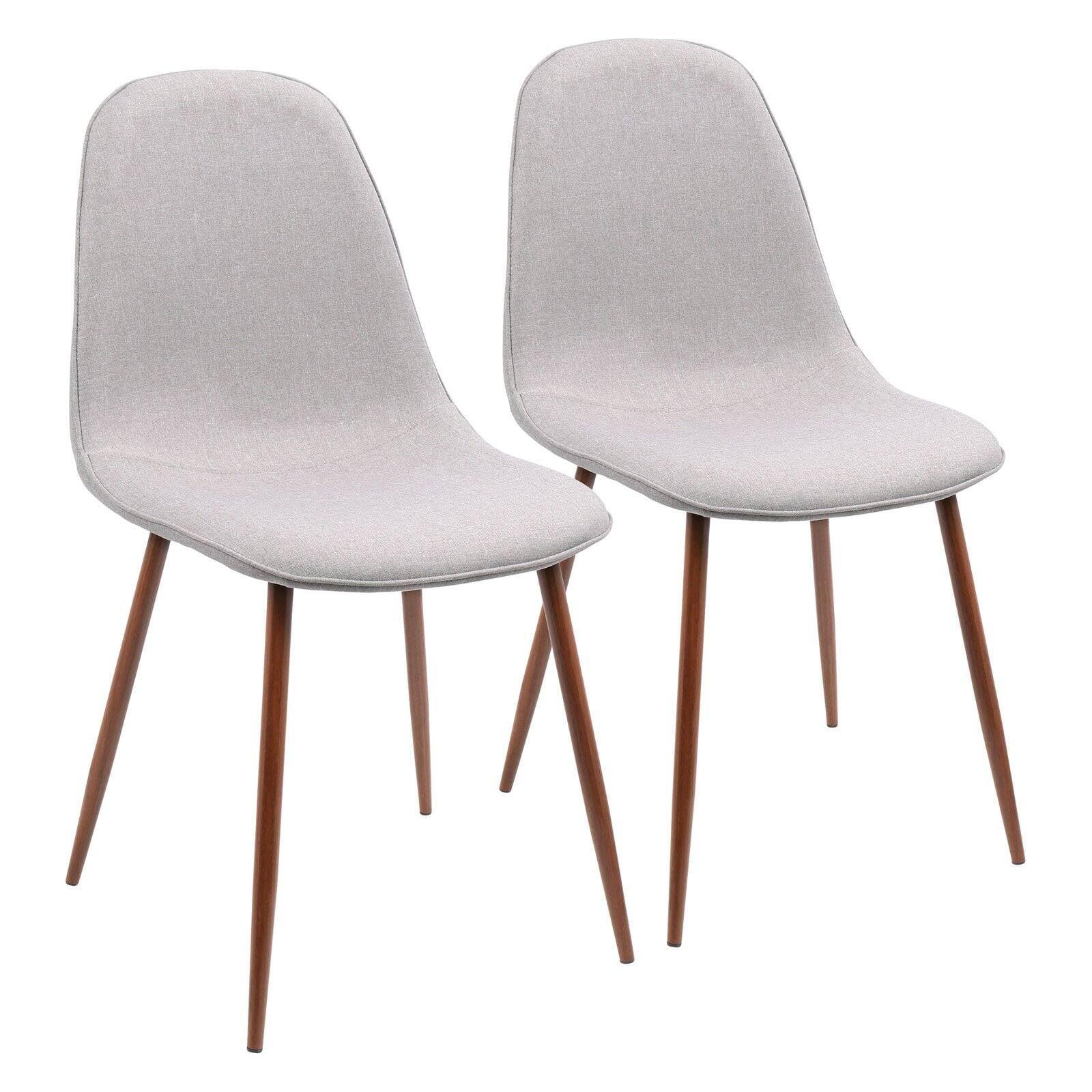 Set of 2 Pebble Mid-Century Modern Dining Accent Chairs - LumiSource