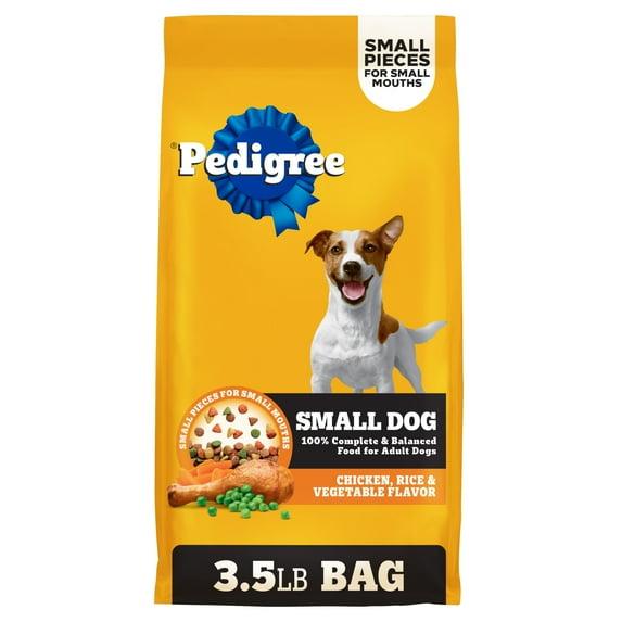 Pedigree Roasted Chicken, Rice, Grain and Vegetable Flavor Small Dry Dog Food - 3.5lbs