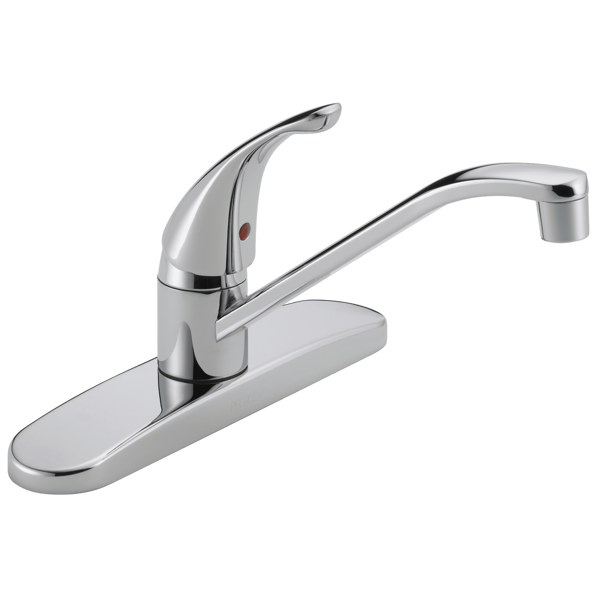 Chrome Single-Handle 3-Hole Kitchen Sink Faucet