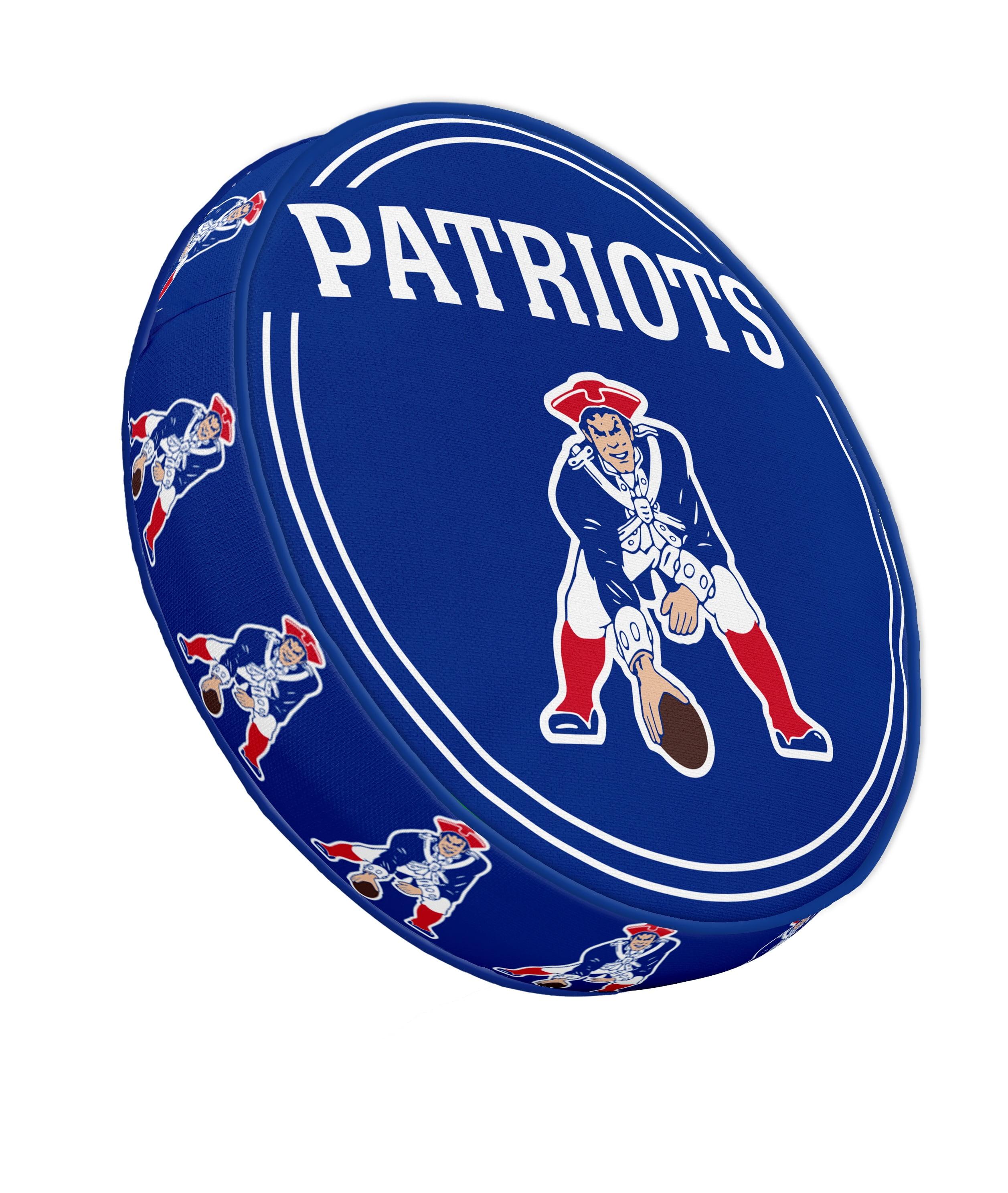 Patriots Blue and Red Circle Plush Pillow