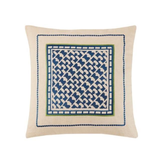 Trina Turk Residential Montecito Embroidered Feather Throw Pillow