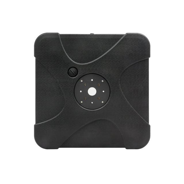 Pellebant 230 LBS Patio Cantilever Umbrella Base Weight, Offset Outdoor Umbrella Base Sand/Water Filled Weighted Stand, Black