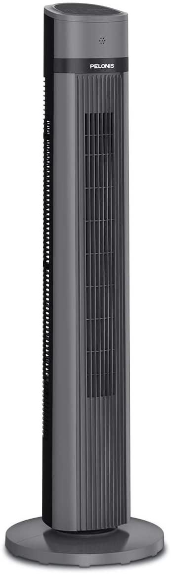 Pelonis 40'' Black Oscillating Tower Fan with Remote Control