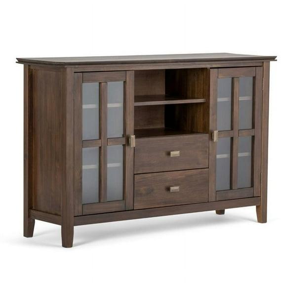 Simpli Home Artisan 53"W Solid Wood Contemporary Tall TV Stand for TVs up to 60" with Adjustable Shelves & Reviews | Wayfair