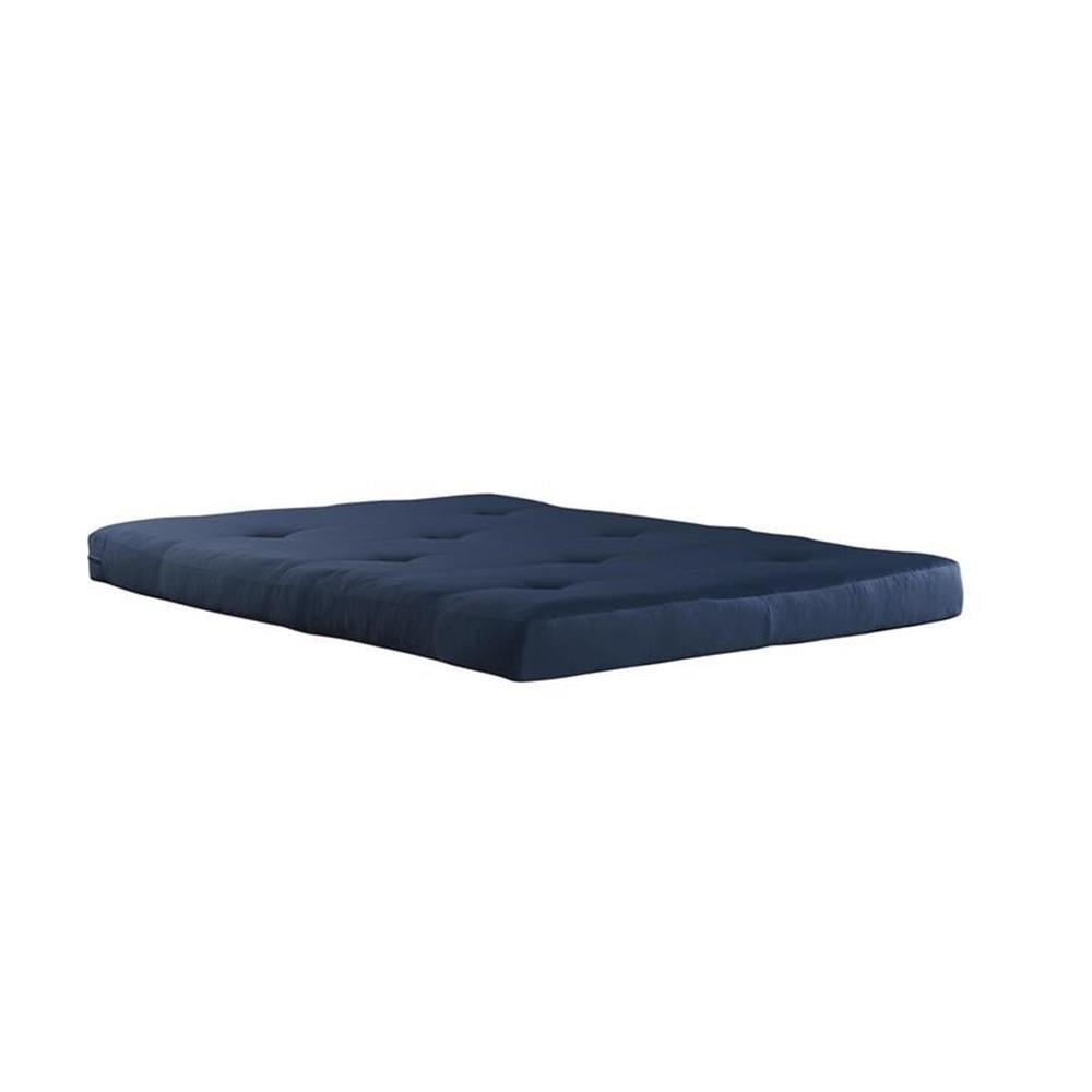 Full Size Navy Blue ThermoHigh Density Futon Mattress