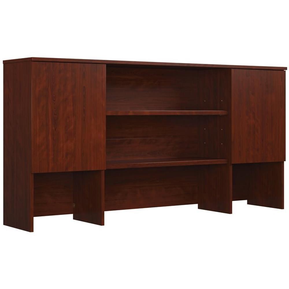 Classic Cherry 72" Engineered Wood Office Storage Hutch