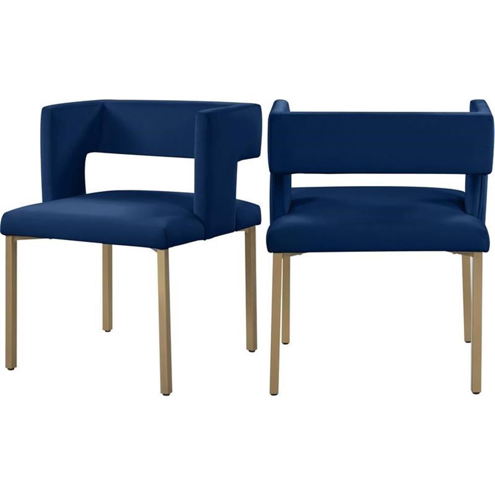 Inga 19'' H Velvet Upholstered Side Chair