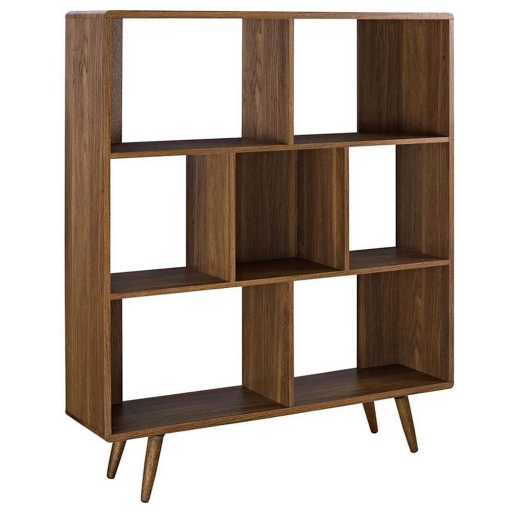 52" Realm Bookshelf Walnut - Modway