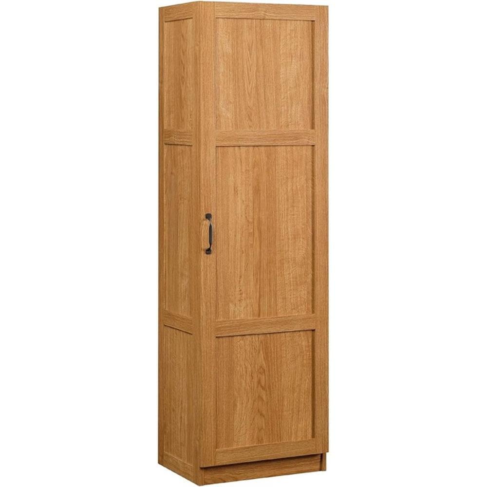 Highland Oak Freestanding Office Storage Cabinet with Adjustable Shelves