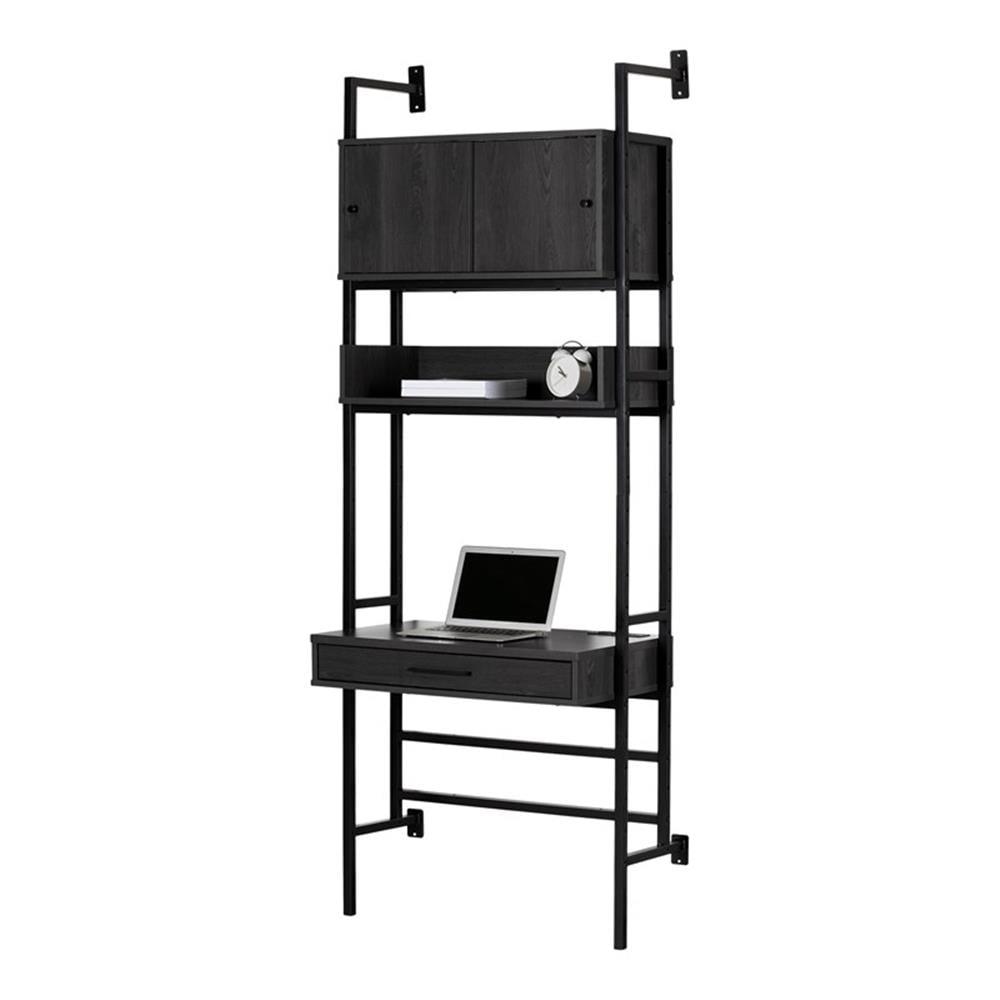 South Shore Kozack Floating Wall-Mounted Desk with Metal Legs
