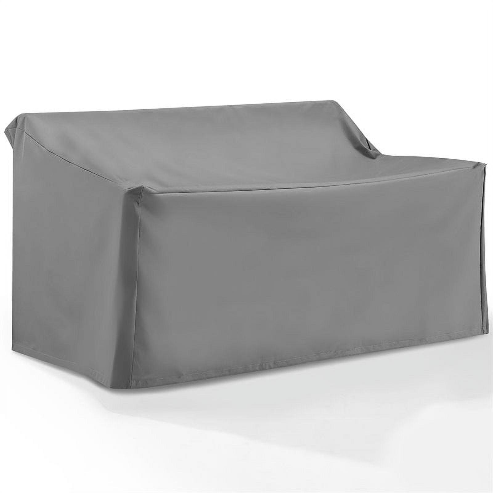 Gray Heavy-Duty Outdoor Loveseat Furniture Cover