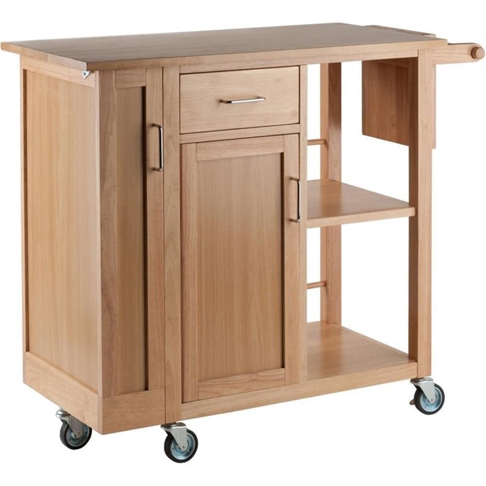 Skyline Decor Douglas 35.63'' H x 42.52'' W Utility Cart with Wheels