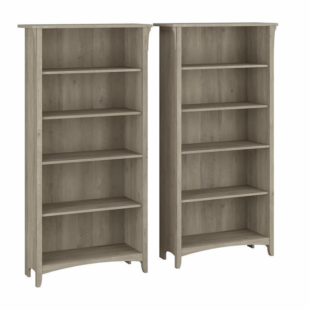 Khadesha Tall 5 Shelf Bookcase - Set Of 2