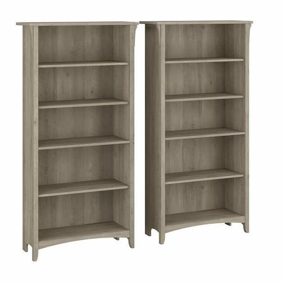 Khadesha Tall 5 Shelf Bookcase - Set Of 2
