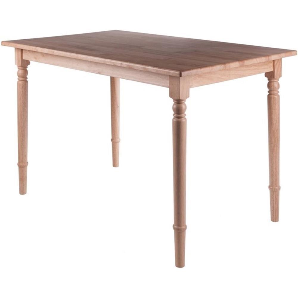 Ravenna Dining Table Natural - Winsome: Solid Wood, Farmhouse Style, Seats Six