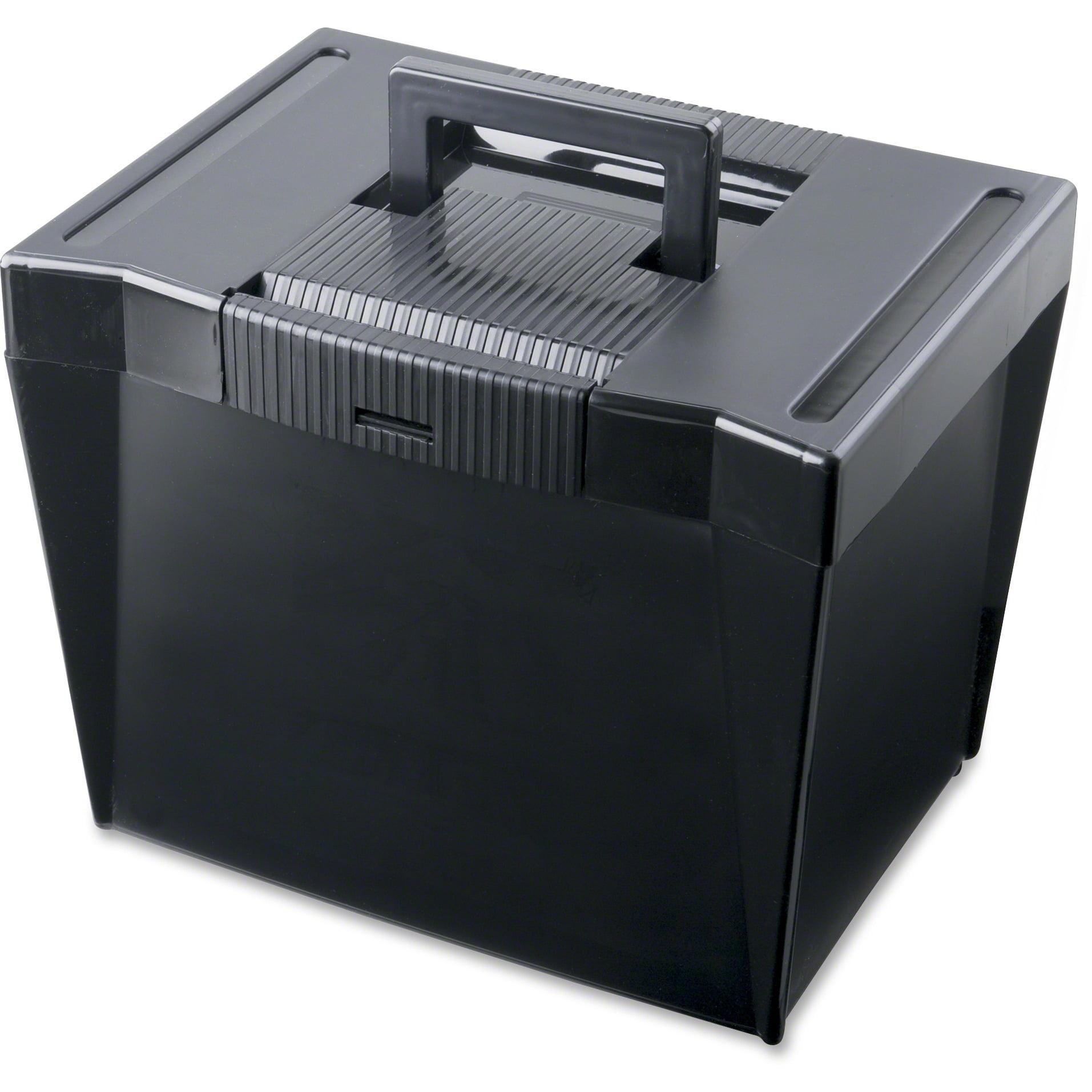 Pendaflex Portable File Storage Box, 10-7/8 x 13-1/2 x 10-1/4 Inches, Black