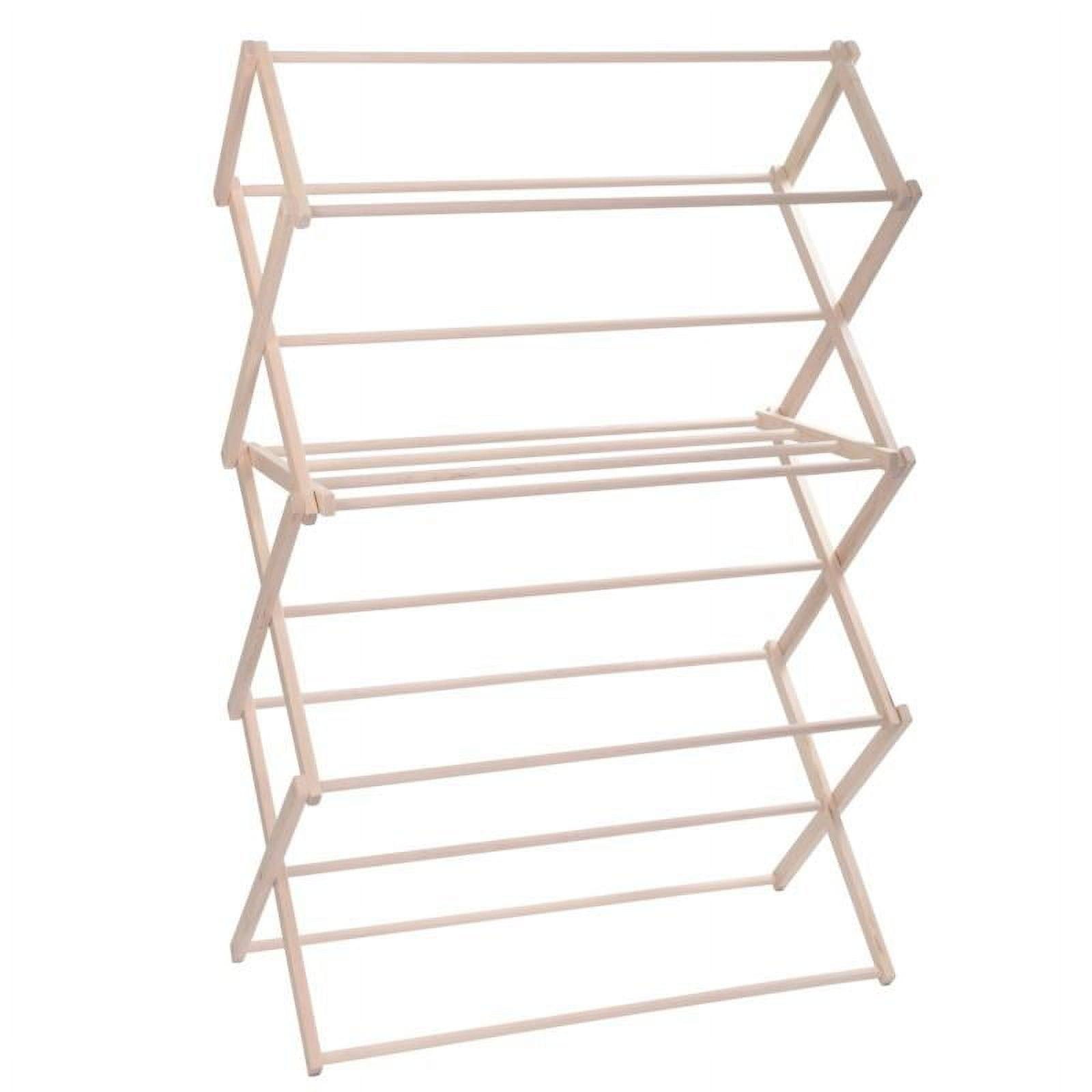 Extra Large Maple Hardwood Folding Clothes Drying Rack