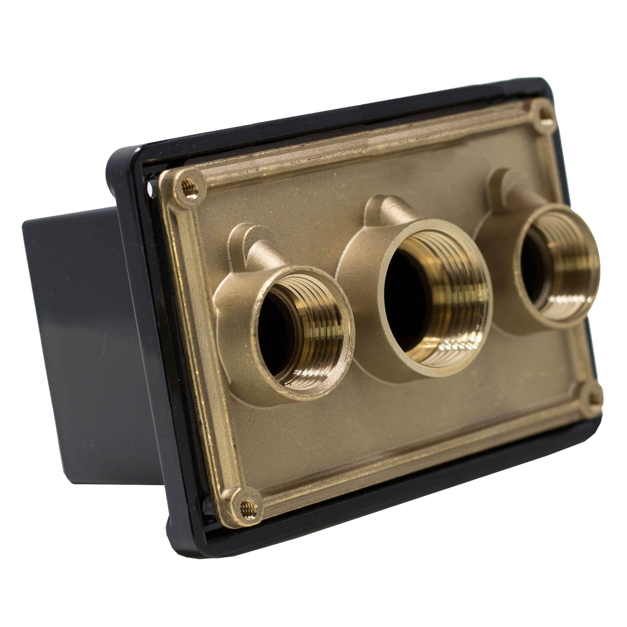 Pentair 1-Inch Black and Brass Junction Box for Pool and Spa