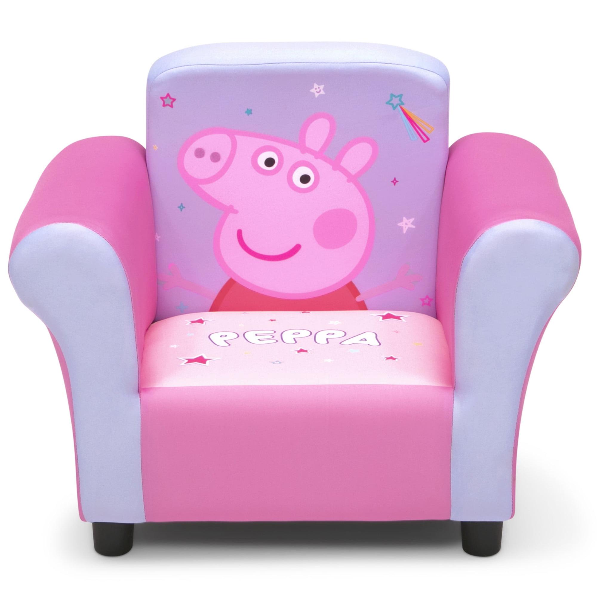 Enchanted Unicorn Pink and Wood Toddler Reading Chair