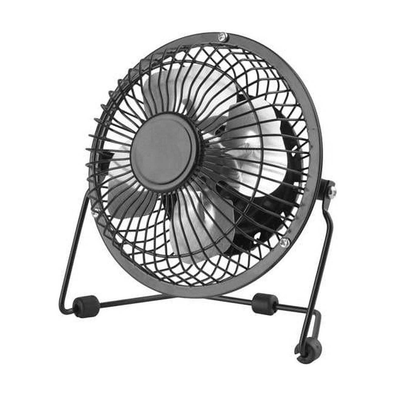 Perfect Aire 4'' Black Single Speed Table Fan