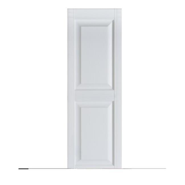 Perfect Shutters IR521559049 Premier Raised Panel Exterior Decorative Shutters, Paintable - 15 x 59 in.