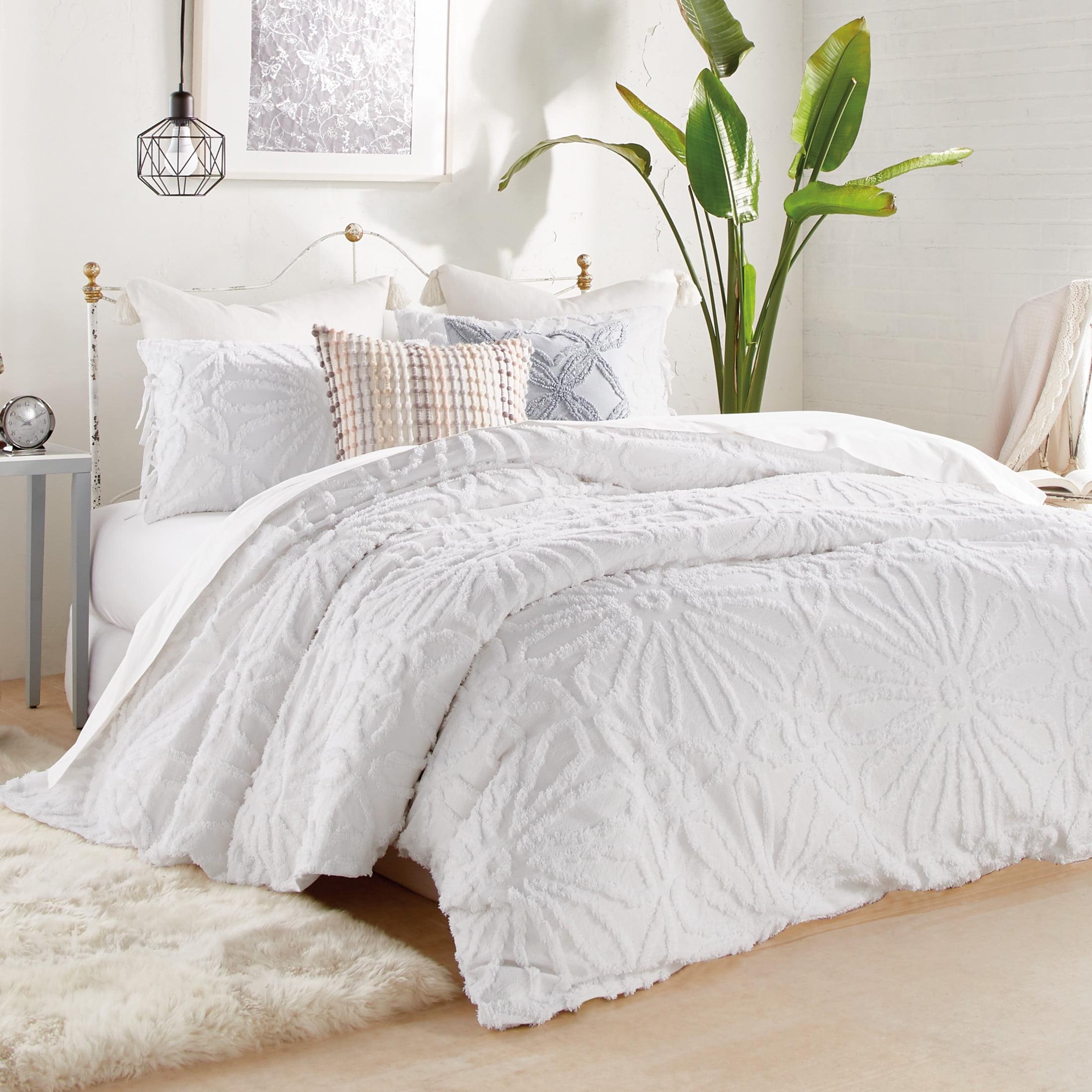 White King Cotton Chenille Tufted Comforter Set