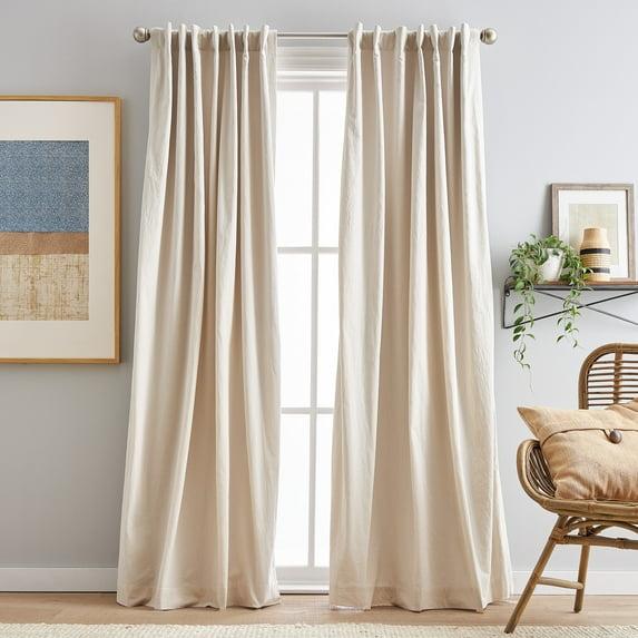 Peri Home Cotton Blend Room Darkening Curtains / Drapes Pair (Set of 2)
