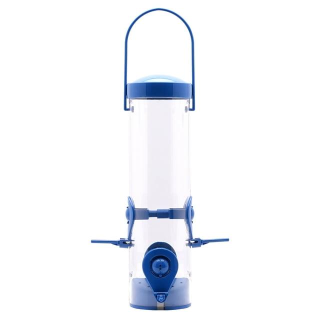 Perky Pet Navy 2-in-1 Tube Wild Bird Feeder, Blue