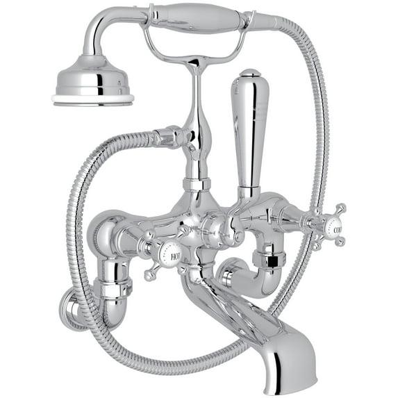 Georgian Era Exposed Wall Mount Tub Filler