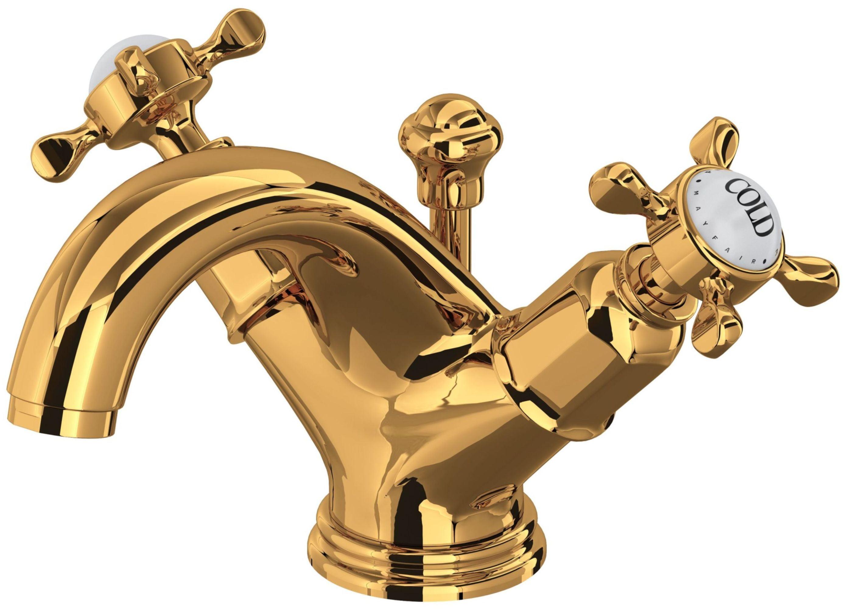 Edwardian Single hole faucet Bathroom Faucet with Drain Assembly