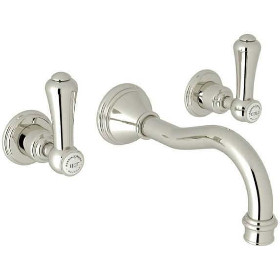 Perrin & Rowe Georgian Era Wall Mount Lavatory Faucet Trim U.3793LSP-PN/TO-2