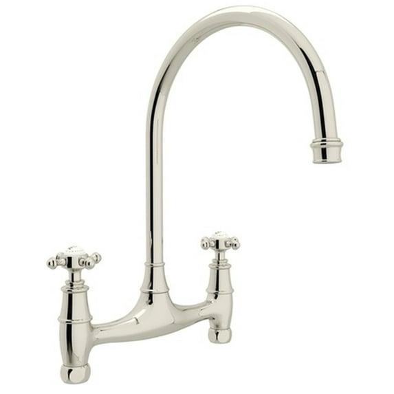 Georgian Era Bridge Kitchen Faucet Without Unions